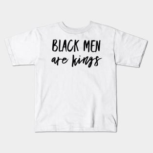 Black Men Are Kings | African American | Black Lives Kids T-Shirt